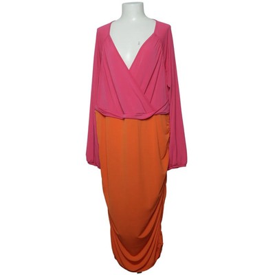 Bodyflirt Boutique, Wickelkleid, Größe: 48/50, Pink/Orange #Yq3