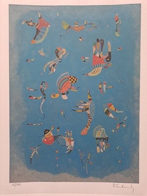 Wassily Kandinsky Signed -  Sky Blue - Collectable Lithograph