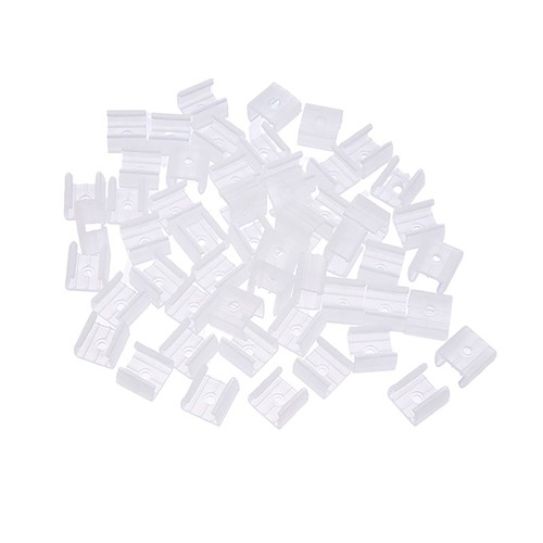 50Pcs Led Connector Fix Plastic Clips Mounting On Wall For Neon Strip Light*