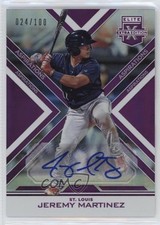 2016 Panini Elite Extra Edition Aspirations Purple /100 Jeremy Martinez Auto 2a9