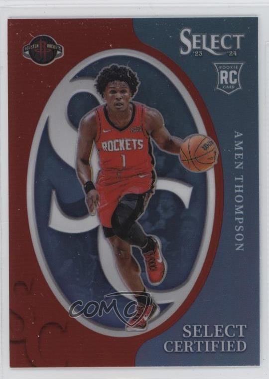 2023-24 Panini Select Select Certified Red Prizm Amen Thompson #5 0n64