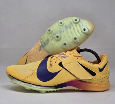 Nike Long Jump Elite Men Size 10 Citron Pulse Indigo Burst Yellow FZ9326-800