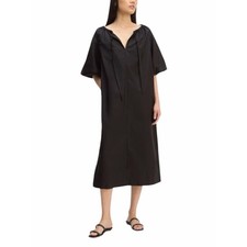 Everlane Scoop Puff Sleeve Dress in black Size XXS