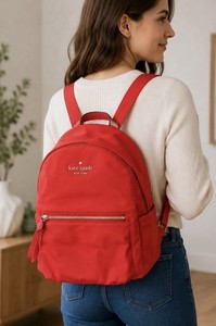 Kate Spade New York Chelsea Red Nylon Large Backpack Red WKR00574_630?$mobileProductV3$ main image 2