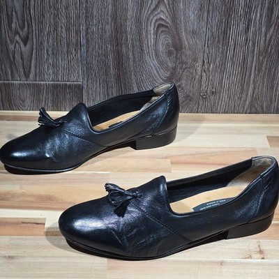 PIERRE CARDIN Tassel Loafer Leather Flat 10 M Black Greece  display picture 2