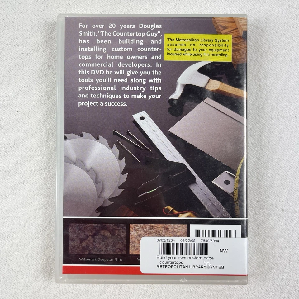 Home Improvement DVD - Build Your Own Custom Edge Countertops - Image 2 of 2