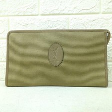 Pochette YSL Yves Saint Laurent PVC colore oliva unisex