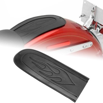 Fxd Rear Fender Vinyl Black Flame Rear Fender Bib Fit for Harley Dyna FXD Super Wide ...