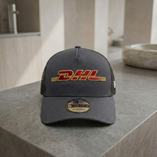 DHL logo Embroidered 9FORTY Snapback Gray Mes...
