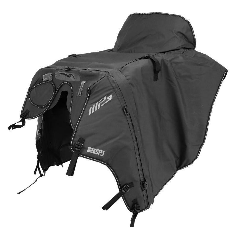 Tablier couvre jambes Piaggio MP3 d'origine noir accessoire modulable premium
