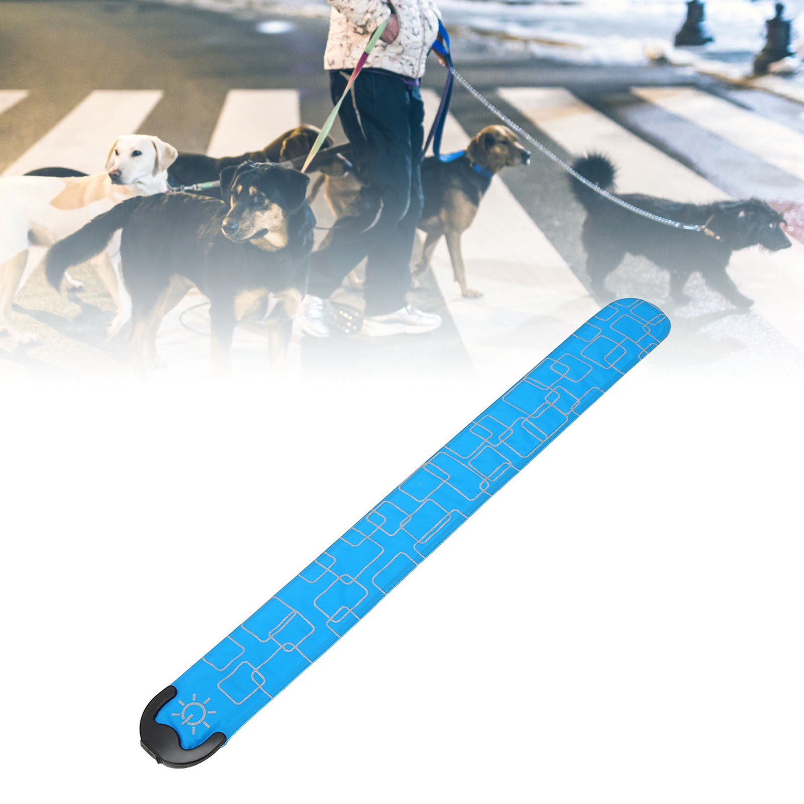 3-Level LED Safety Wristband Lights For Night Outdoor Running Easy To Use