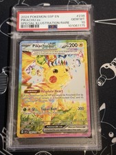 PIKACHU EX 238/191 POKEMON 2024 SURGING SPARKS SPECIAL ILLUSTRATION RARE PSA 10
