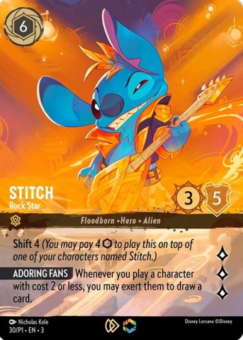 Lorcana Stitch - Rock Star (Store Championship) NM Holofoil | eBay
