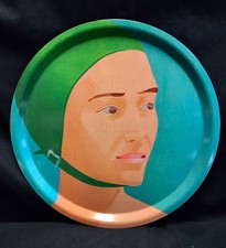 ALEX KATZ H&M THE GREEN CAP 15" Round Melamine Serving Tray 2016 Pop Art