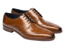 NEW Ben Sherman Mens Kingston Tan leather Smart Formal Brogue Shoe UK 10