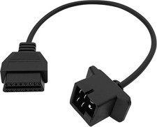 Adapter Fit for OBD1 to OBD2 6pin to 16pin Diagnostic Scanner for Jeep 6P