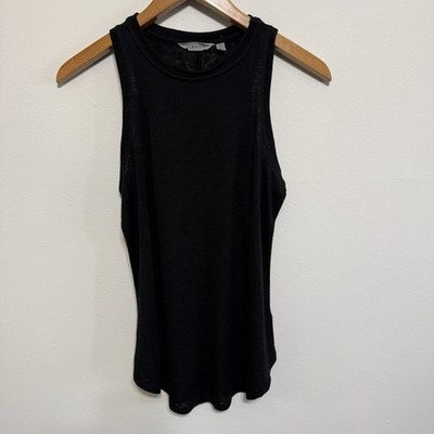 Athleta Women's XS Black Sleeveless Tank Modal Blend Lightweight Activewear