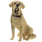 Walkies Golden Labrador Sittinh Animal Dog Figurine Collection Resin Home Decor
