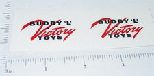 Pair Buddy L Victory Toys Post WWII Stickers BL-184