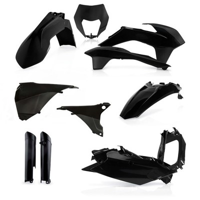 KTM EXC EXC-F XC-W XCF-W 2014 2015 Acerbis plastics kit + fork guards + airbox