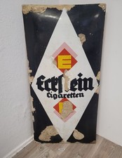 Schild Emaille Eckstein Cigaretten Deko schwarz, wei&szlig;, rot 99x50cm #260048