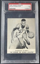 Oscar Robertson 1961 Kahns Wieners PSA 3 Rookie HOF Royals Pop 5 Only 12 Higher