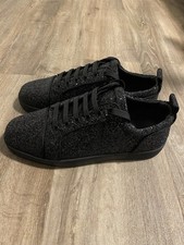 Sneakers Christian Louboutin nere con fondo rosso taglia 11