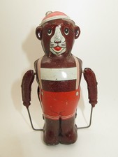 Alter Blechspielzeug Seilspringer/Seiltänzer-Bär von Niedermeier (Wounder Ted)