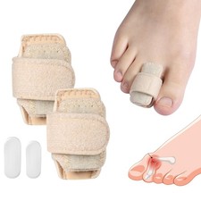2 Pcs Hammer Toe Corrector Women Men Hammer Toe Straightener Adjustable Broke...