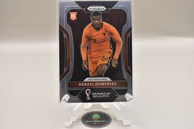 Denzel Dumfries Netherlands 2022 Panini Prizm FIFA World Cup Rookie RC #154