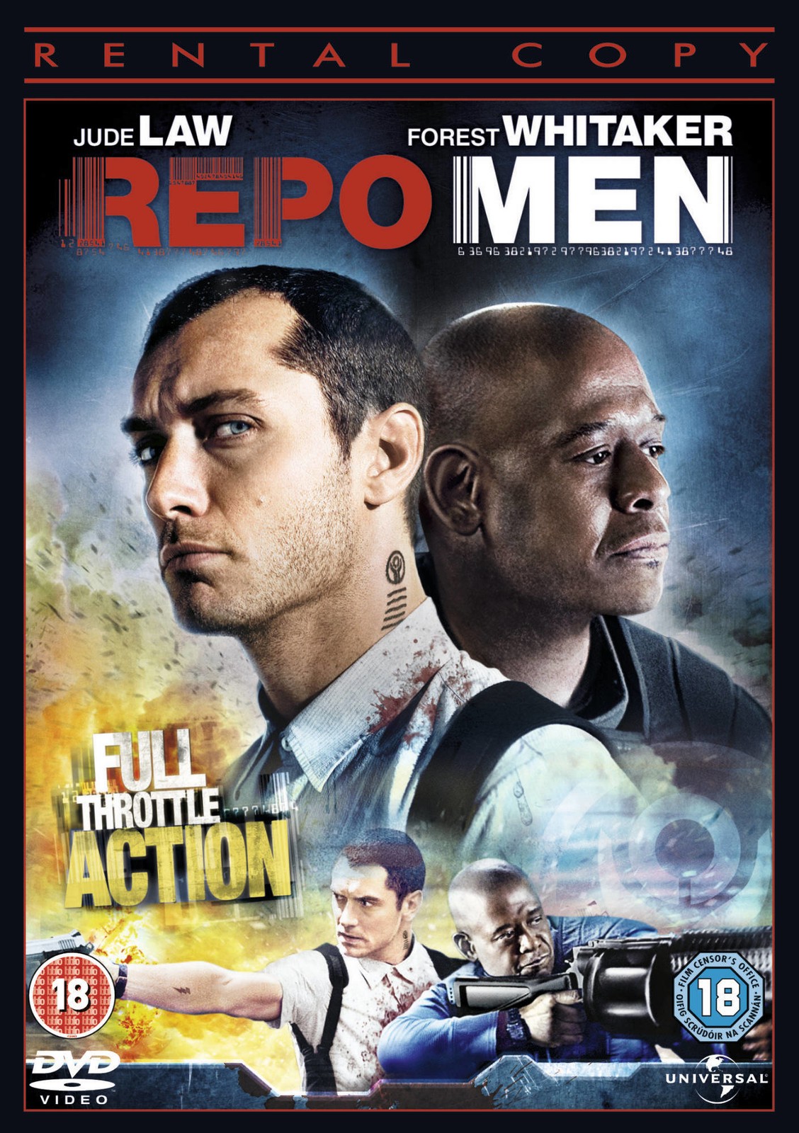 Repo Men (DVD) Alice Braga Carice van Houten Forest Whitaker Joe Pingue Jude Law
