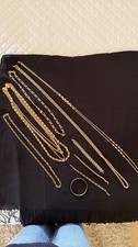 VTG signed MONET Jewelry Lot 9pc Heavy Gold Tone Mid Century