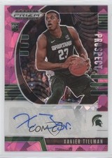 2020 Panini Prizm Draft Picks Prospect Pink Ice Xavier Tillman #PA-XT Auto 4l3