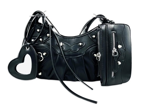 Shoulder Bag for Women, Leather Hobo Bag, Punk Style Y2k Crossbody Purse with...