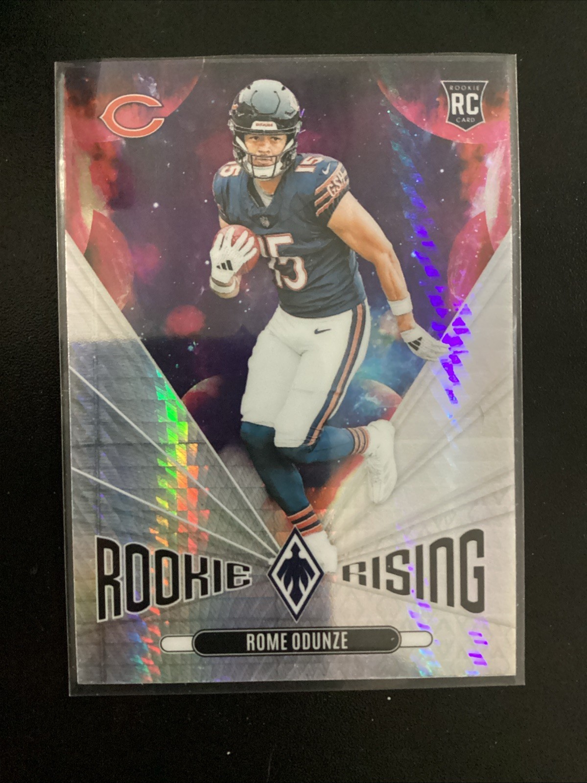 2024 Panini Phoenix - Rookie Rising Rome Odunze #RR-ROE Hyper (RC)