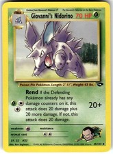 Giovanni's Nidorino 45/132 Gym Challenge Pokemon NM Fast Ship on eBay