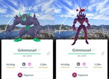 Pok mon Go Gigantamax Grimmsnarl Non-Shiny Background Nagasaki Pokemon Trade Go