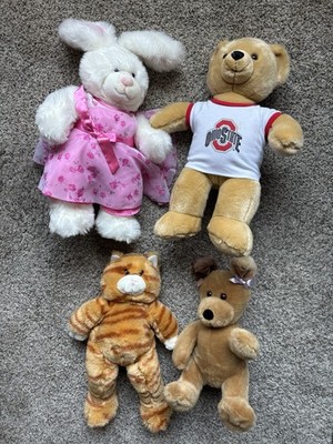 Build-A-Bear Workshop Plush Bear Lot Of 4 Build A Bears Ohio State
