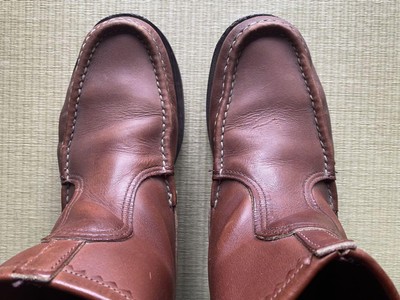 Russell moccasin knockabout boots 9 #0510 | eBay UK