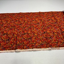 moda quilting fabric cotton red floral leaves...