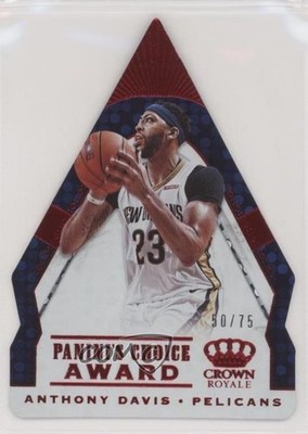 2018 Panini Crown Royale Panini's Choice Award Red 50/75 Anthony Davis #13 00ev