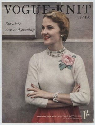 Vintage Vogue - Strick Strickzeitschrift Nr. 126 - Pullover Tag und Abend - 50er Jahre