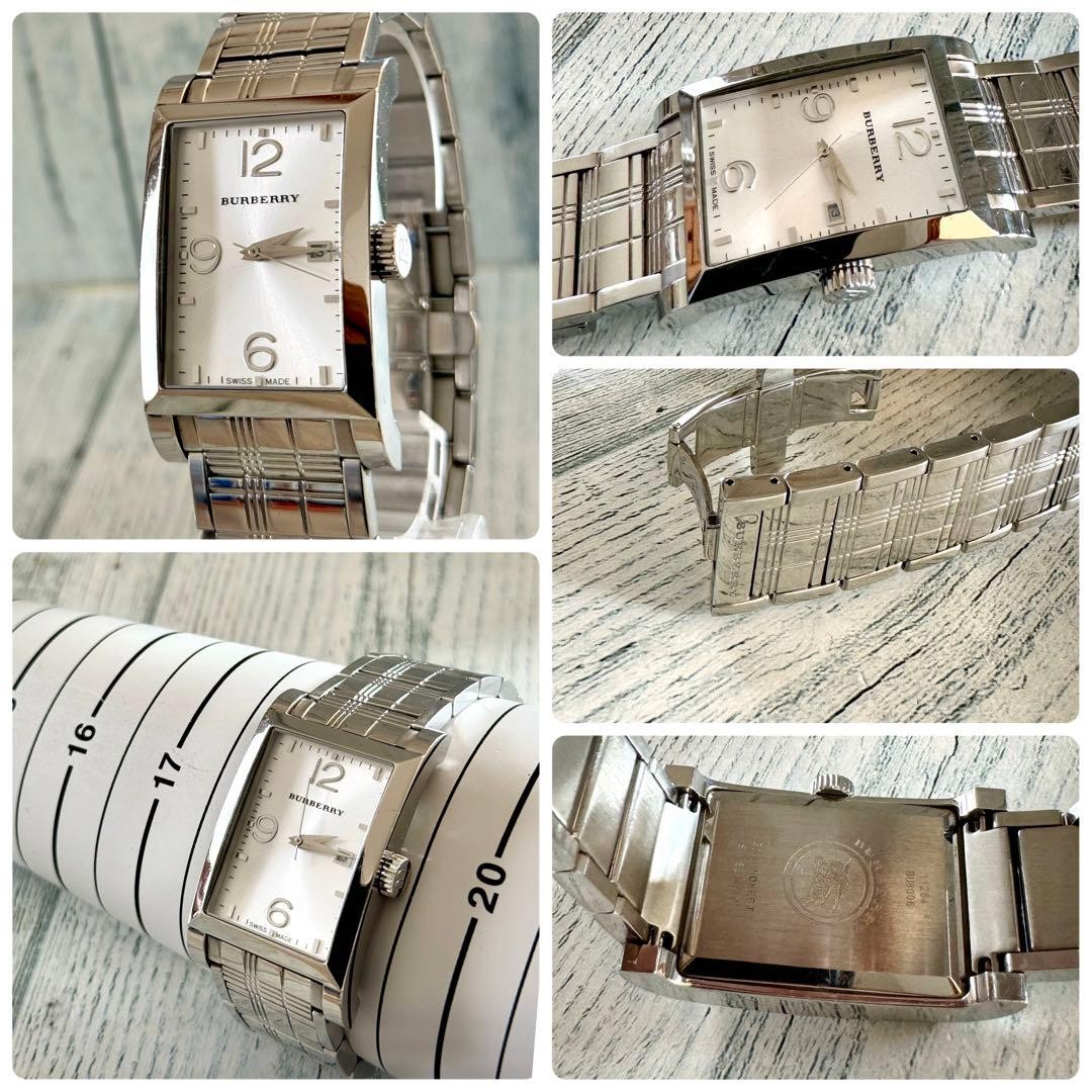 Burberry BU8006 Rectangular Watch Timepiece Silve… - image 2
