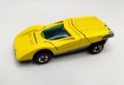 FERRARI 512 S Lemon Yellow Enamel Original Hot Wheels Redline 1973