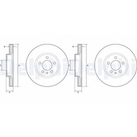 2X Delphi Bremsscheiben 276Mm BelÜFtet Vorne Passend FüR Audi A1 Seat Arona