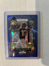 2024 Panini Prizm Blue Ice Prizm #202 Ralphy Velazquez Guardians