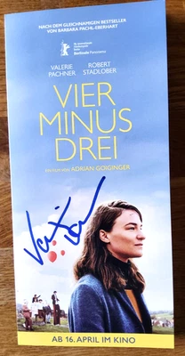 Valeria Pachner Vier minus drei Film Autogramm signiert 10x20cm Kinowerbeflyer - Bild 1 von 3