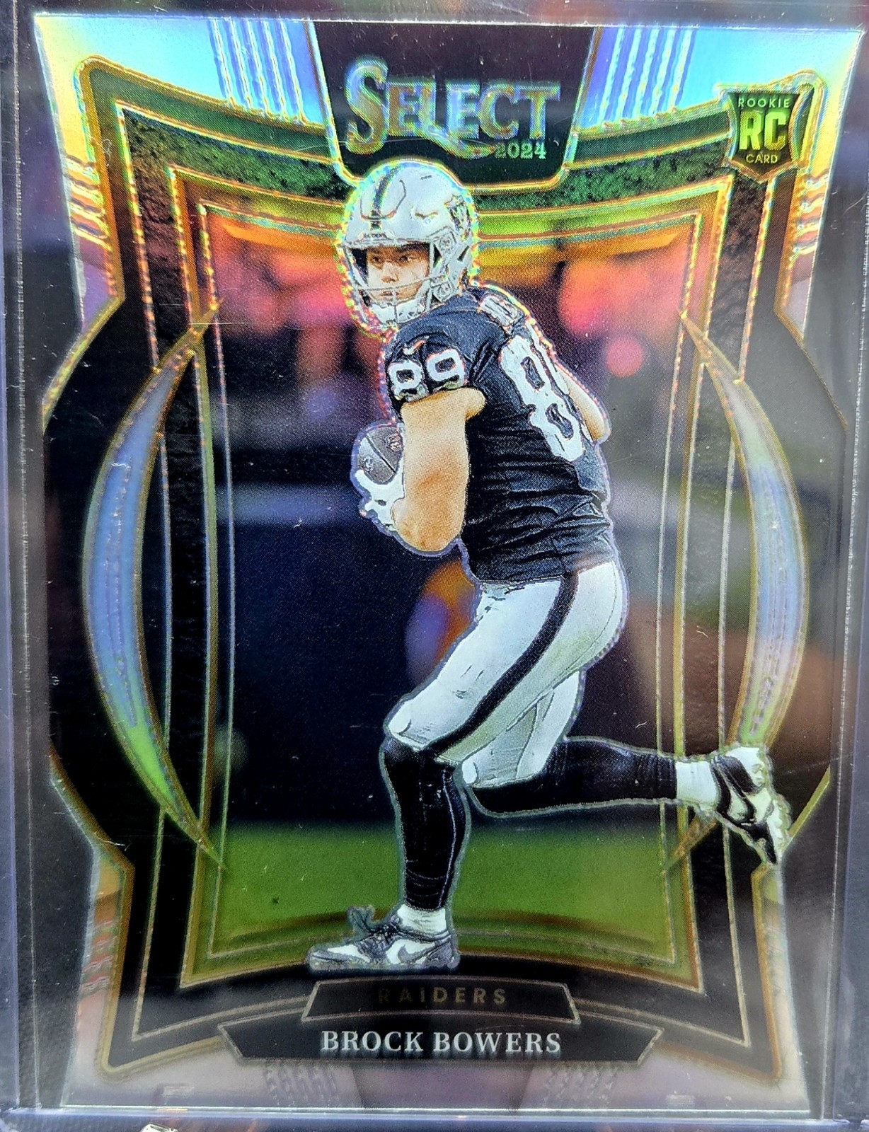 2024 Panini Select - Concourse Brock Bowers #31 Silver Prizm Die-Cut (RC)