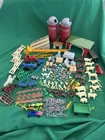 Happi-Time Barn Farm Set Playset Silo People Figures Animals Mixed Lot Vintage