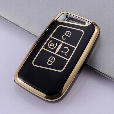 4 Buttons Black TPU Remote Flip Key Fob Case Fits for CC Passat